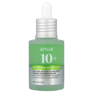 ANUA 10+AZELAIC ACID 10 HYALURON REDNESS SOOTHING SERUM 30 ML
